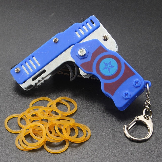 Metal Toy Gun Keychain