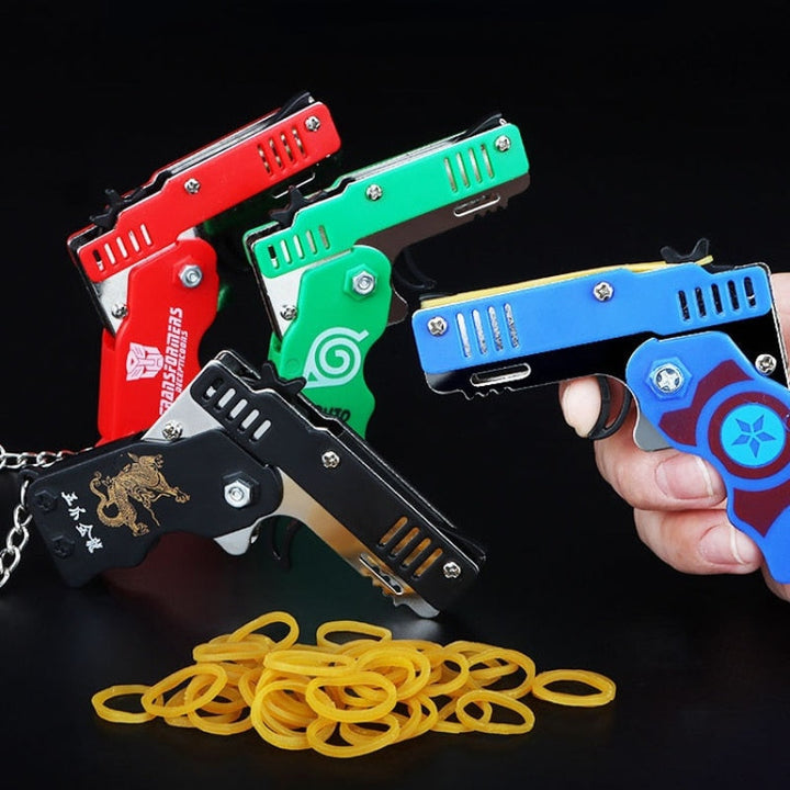 Metal Toy Gun Keychain